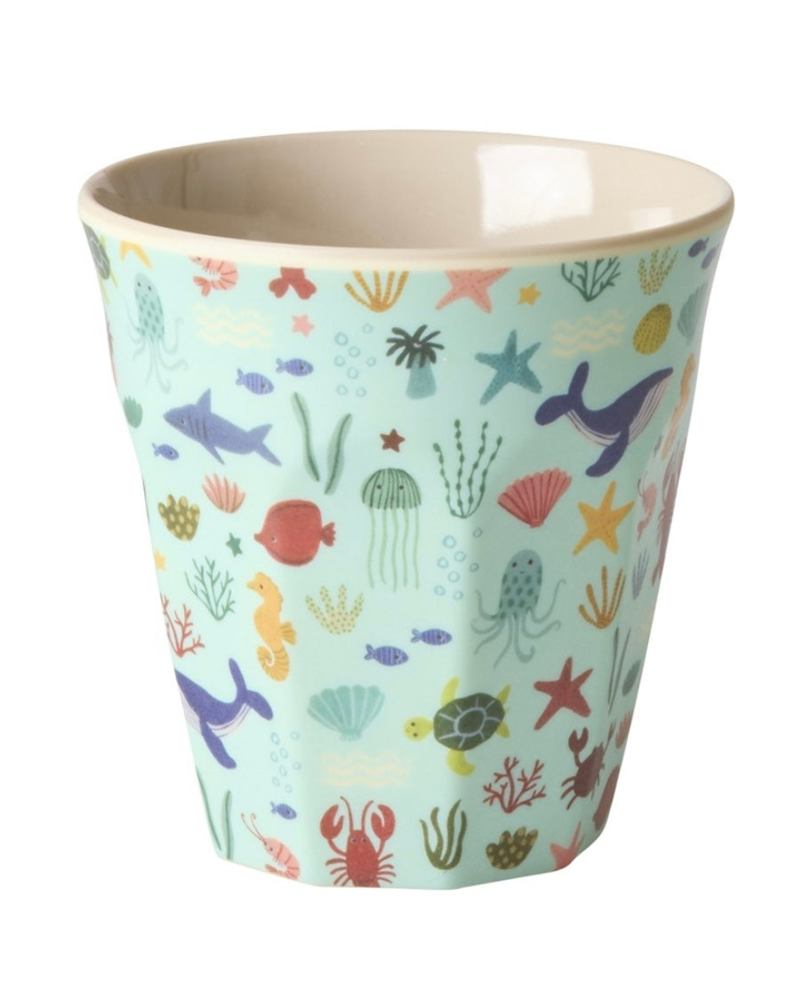 Melamine Medium Printed Cup-Rice DK-My Beautiful Caravan