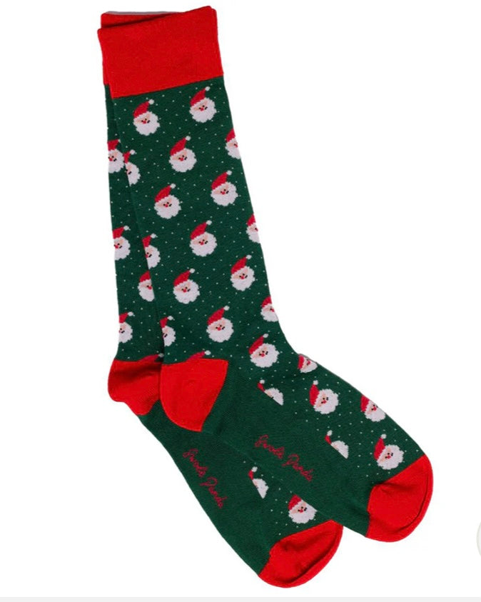 Men’s Christmas Bamboo Socks-Swole Panda-My Beautiful Caravan