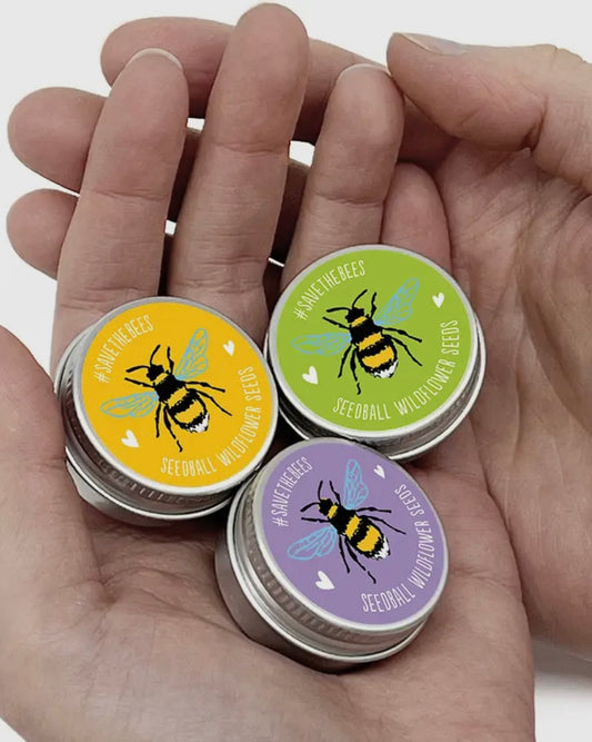Mini Seedball Save The Bees Tin-Seedball-My Beautiful Caravan