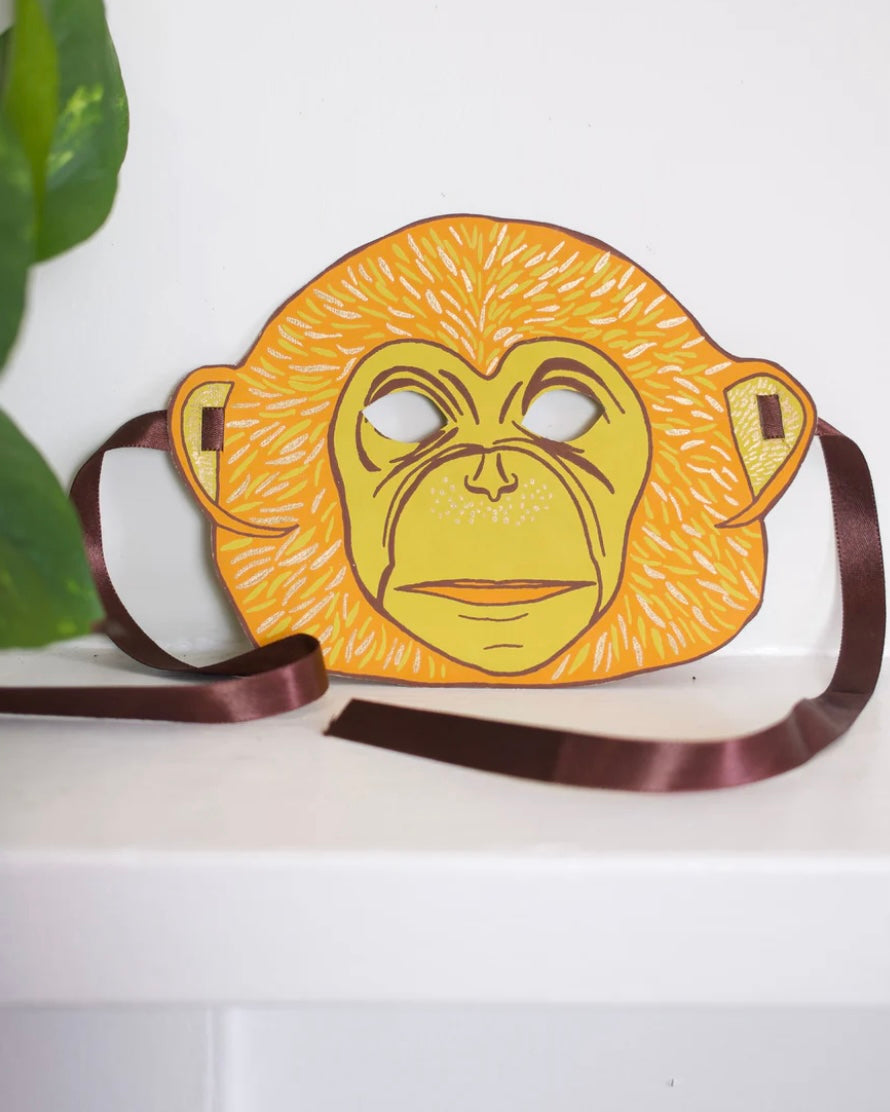 Monkey Mask Card-East End Press-My Beautiful Caravan
