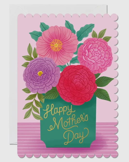 Mother’s Day Vase Card-Ricicle Cards-My Beautiful Caravan