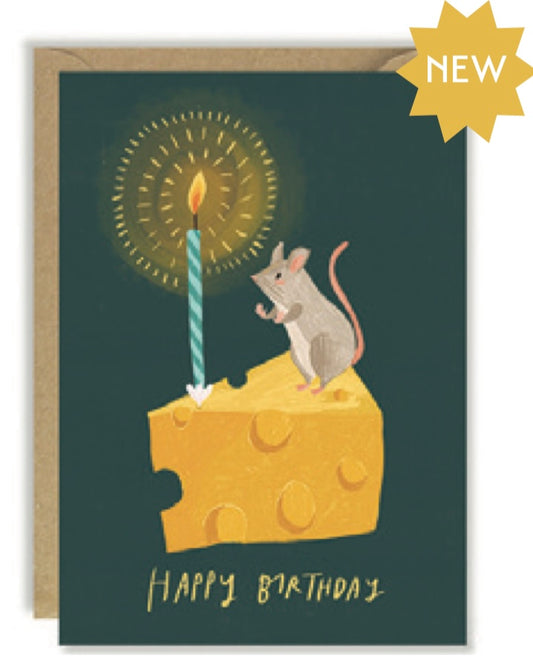 Mouse Cheesecake Birthday Card-Joy Nevada-My Beautiful Caravan