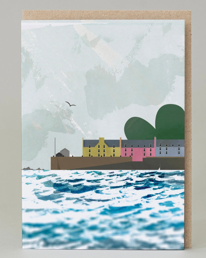 Mull Harbour Card-Eat Haggis-My Beautiful Caravan