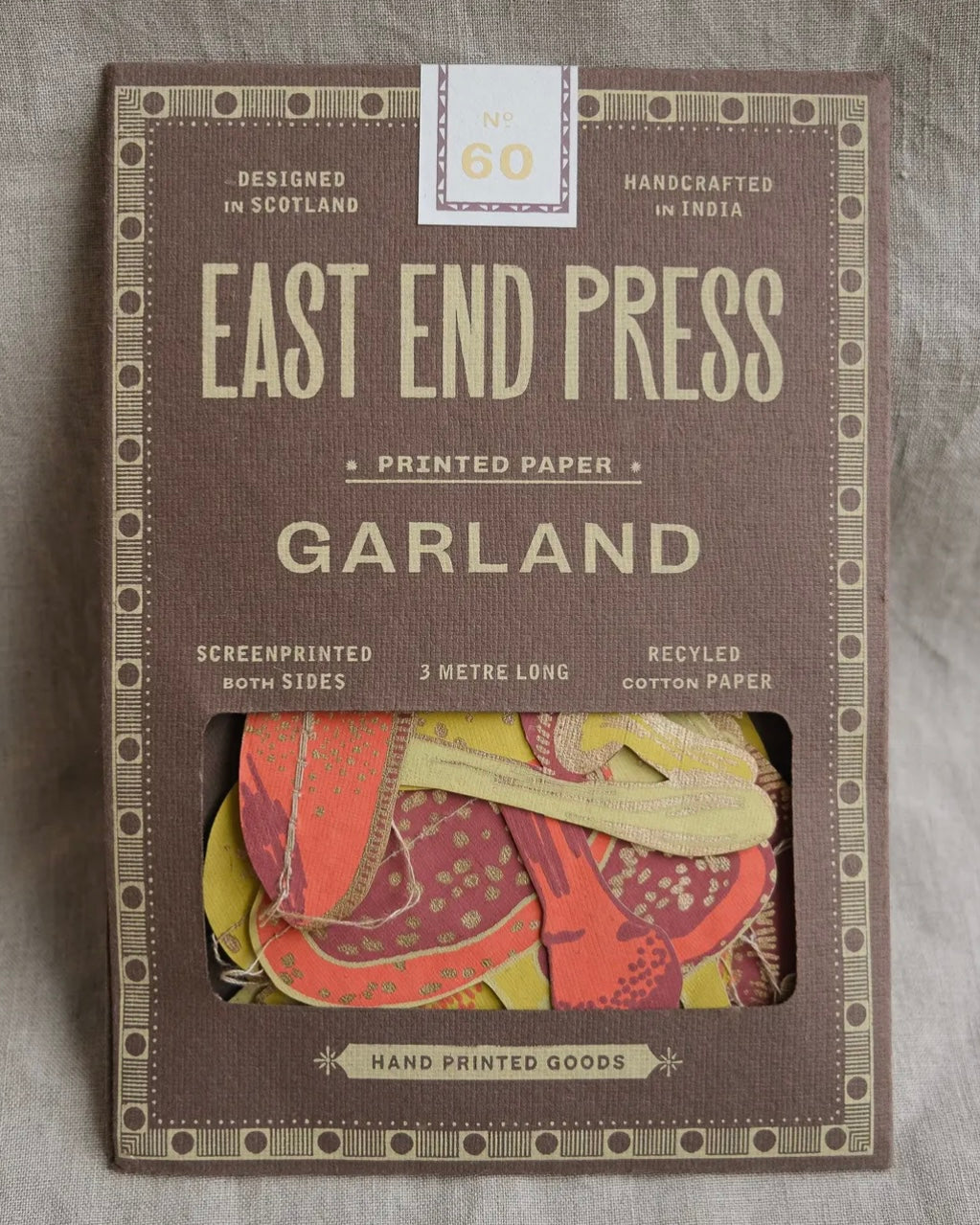 Mushrooms Paper Garland-East End Press-My Beautiful Caravan