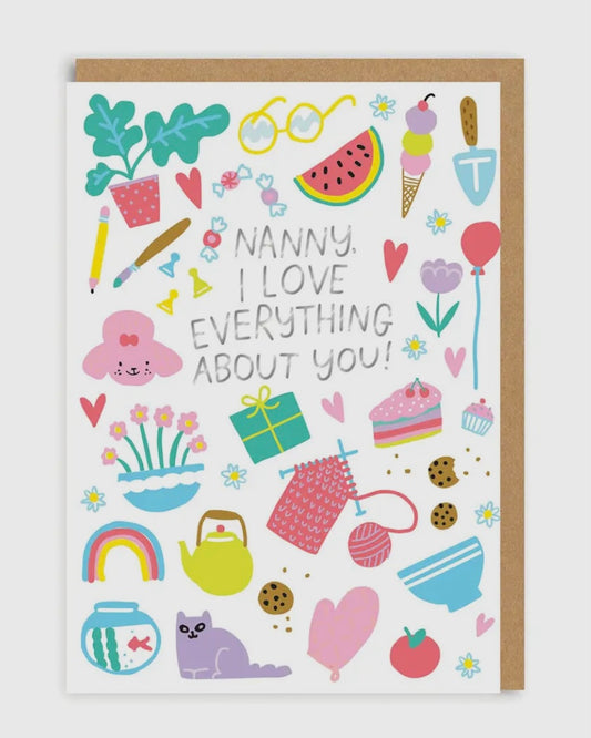 Nanny I Love Everything Card-Ohh Deer-My Beautiful Caravan