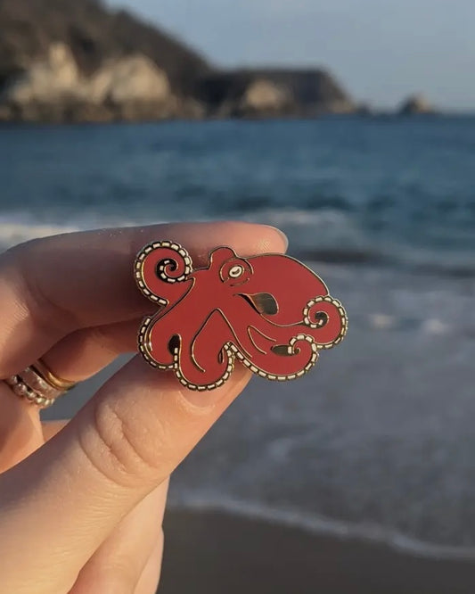 Octopus Pin-Drawn To Nature-My Beautiful Caravan