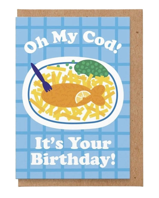 Oh My Cod Birthday Card-Studio Boketto-My Beautiful Caravan