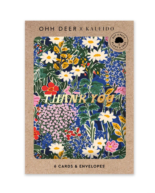 Painted Botanical Thank You Card Set-Ohh Deer-My Beautiful Caravan