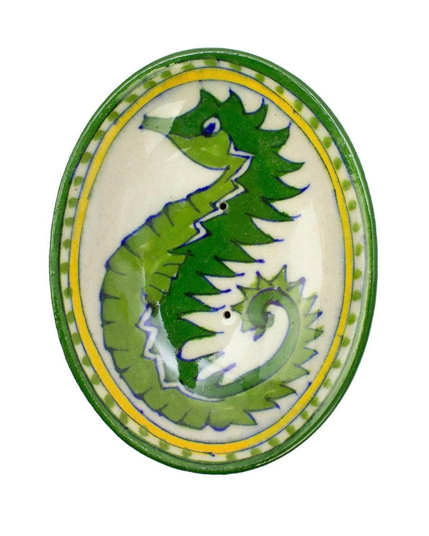 Painted Seahorse Soap Dish-Aarven-My Beautiful Caravan