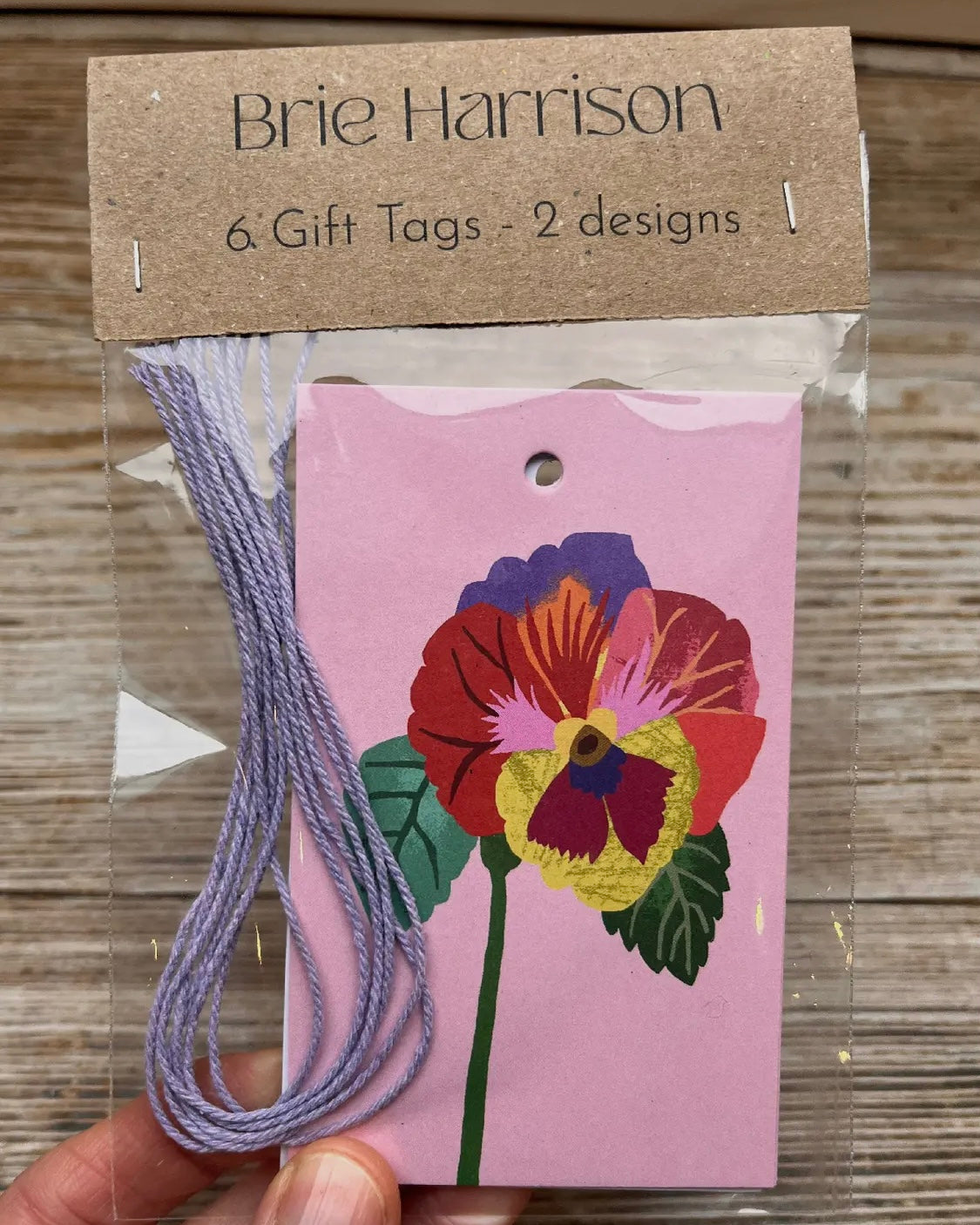 Pansies Gift Tags-Brie Harrison-My Beautiful Caravan