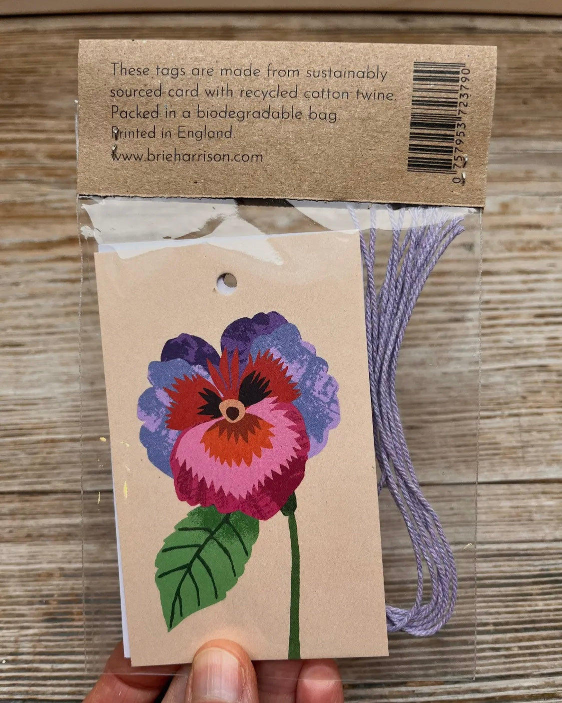 Pansies Gift Tags-Brie Harrison-My Beautiful Caravan