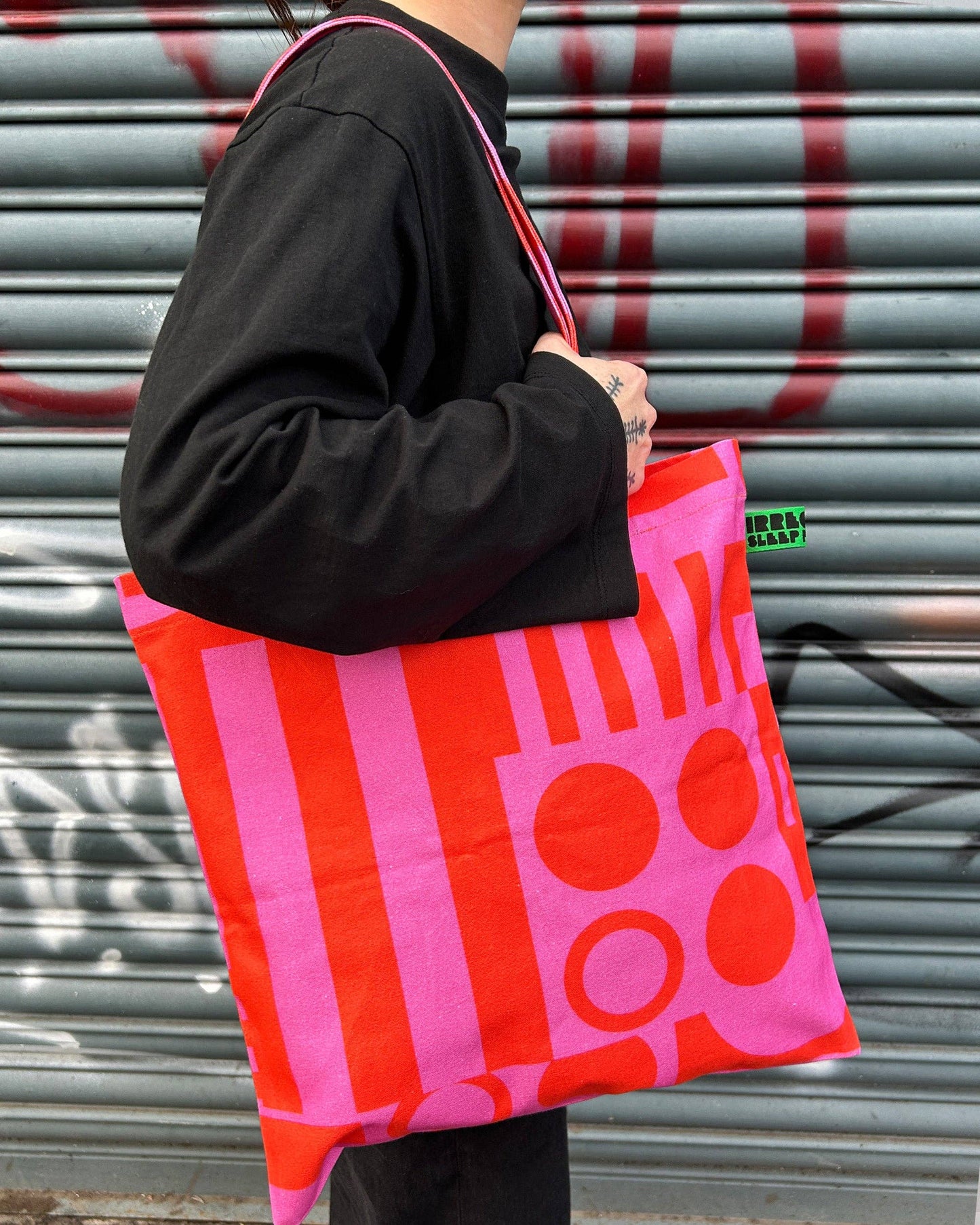 Paradox Tote Bag in Hot Pink-Irregular Sleep Pattern-My Beautiful Caravan