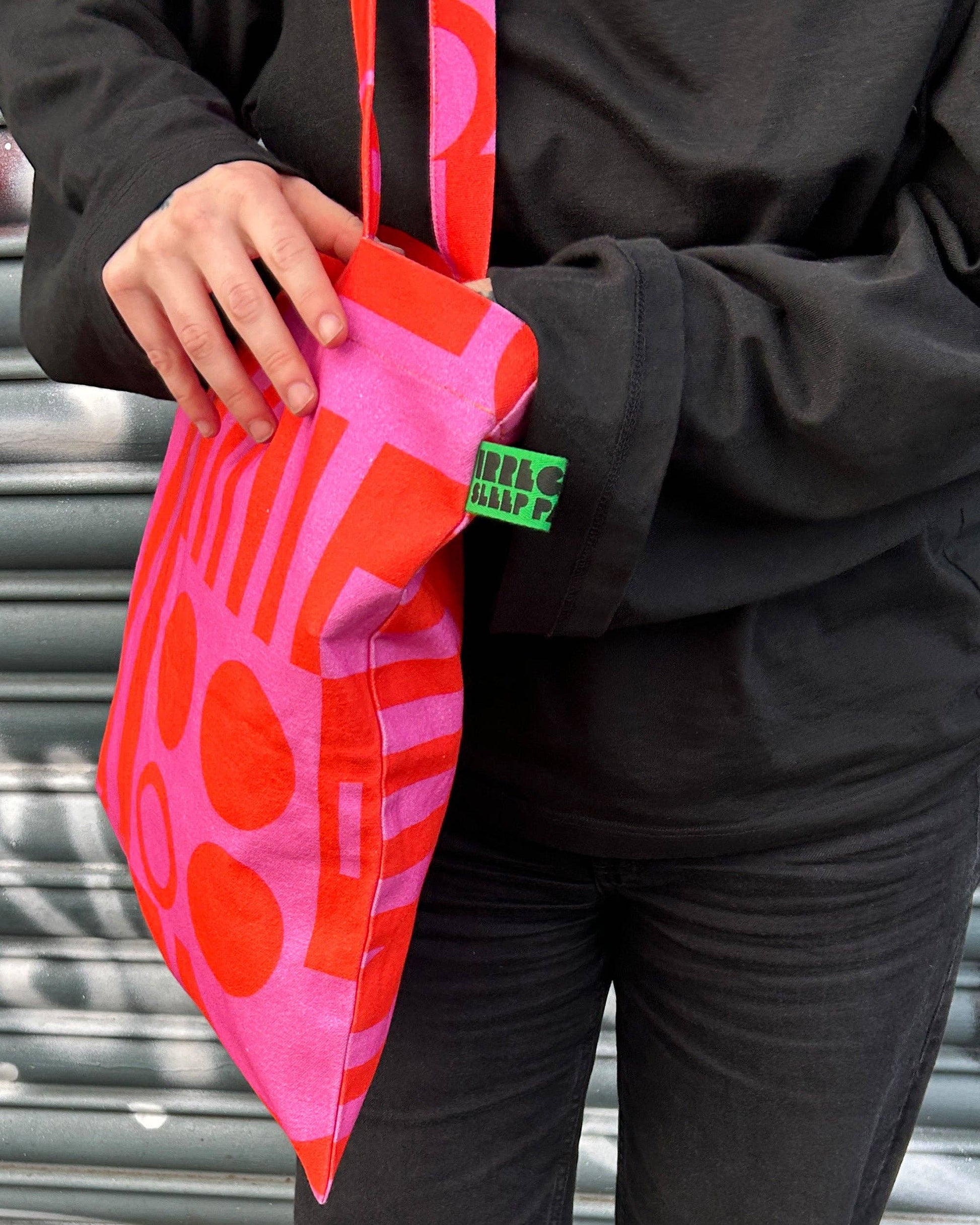 Paradox Tote Bag in Hot Pink-Irregular Sleep Pattern-My Beautiful Caravan