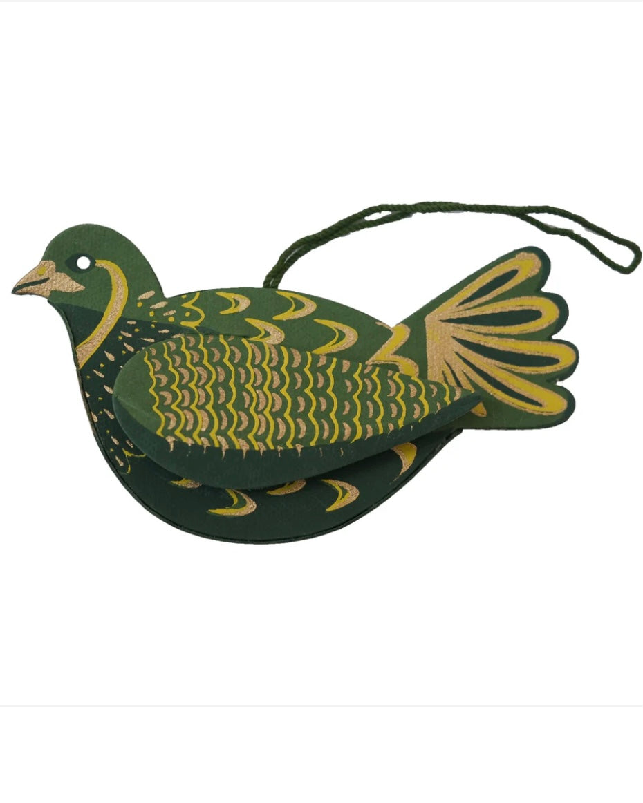 Partridge Festive Ornament-East End Press-My Beautiful Caravan