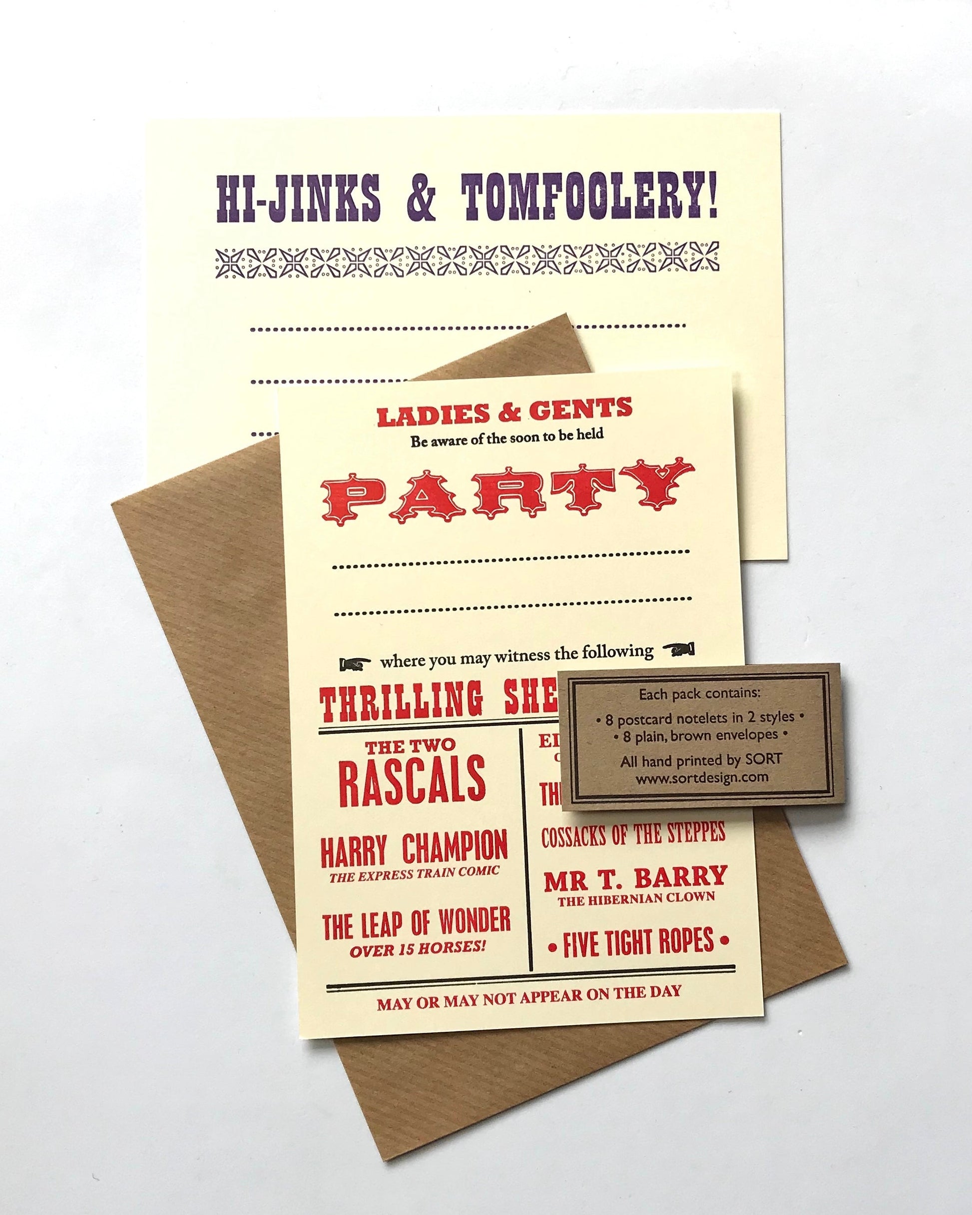 Party Notelet Set-SORT-My Beautiful Caravan