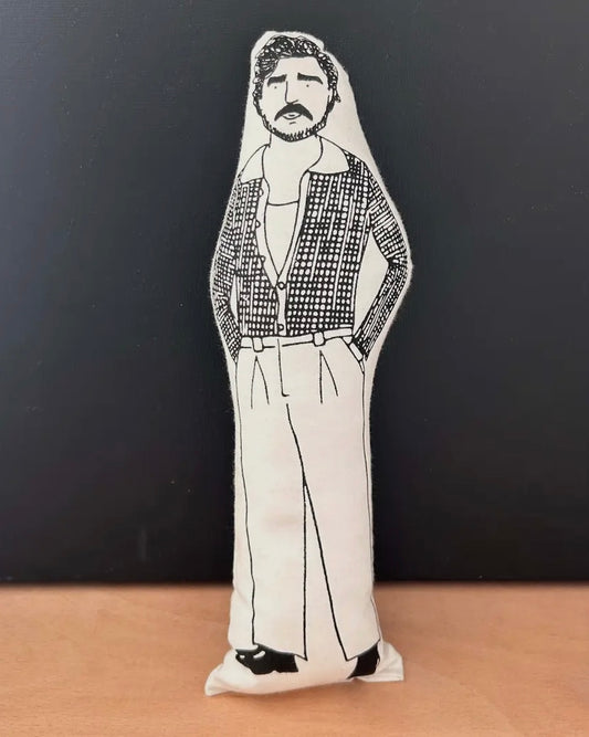 Pedro Pascal Cushion Doll-Fat Hen And Flo-My Beautiful Caravan