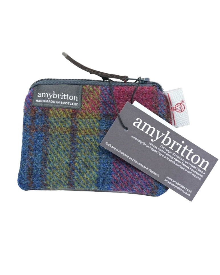 Plaid Tweed Card Purse-Britton Scotland-My Beautiful Caravan
