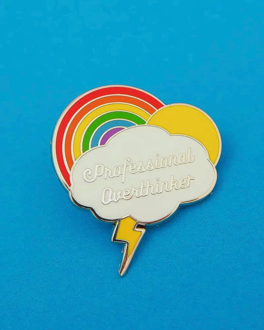 Professional Overthinker Enamel Pin-Hand Over Your Fairy Cakes-My Beautiful Caravan