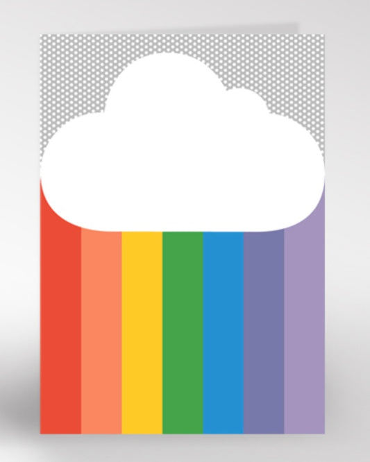 Rainbow Cloud Card-Dicky Bird-My Beautiful Caravan