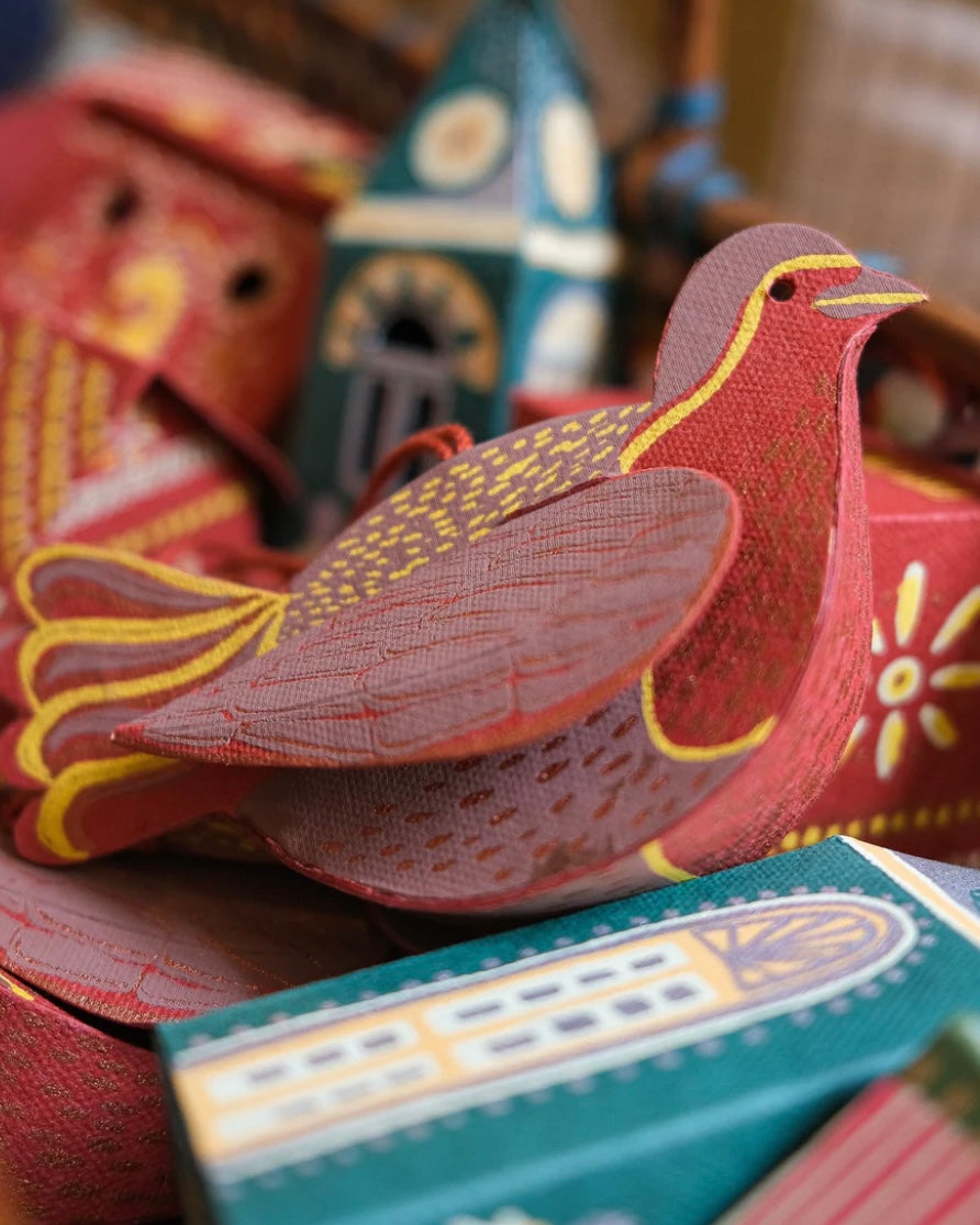 Robin Festive Ornament-East End Press-My Beautiful Caravan