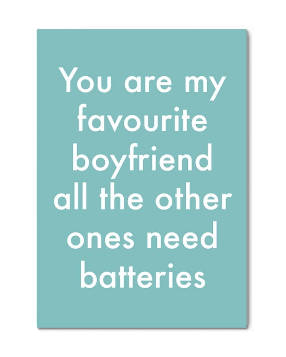 Rude Favourite Boyfriend Card-Objectables-My Beautiful Caravan