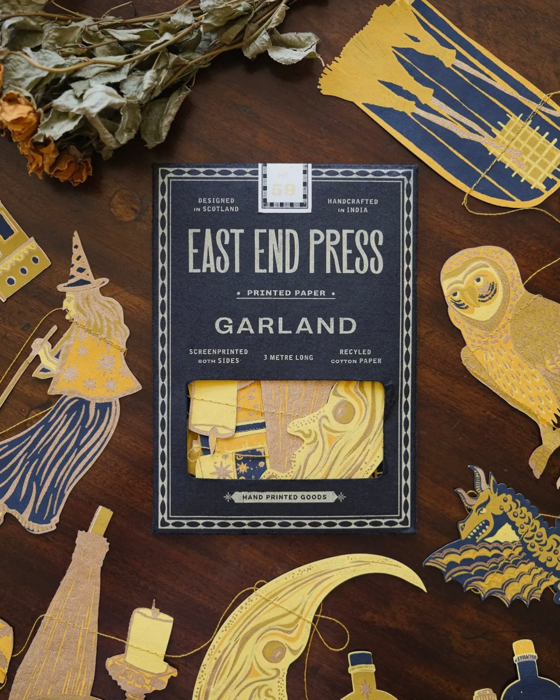 Samhain Halloween Paper Garland-East End Press-My Beautiful Caravan
