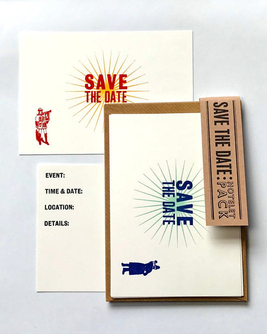 Save The Date Notelet Set-SORT-My Beautiful Caravan