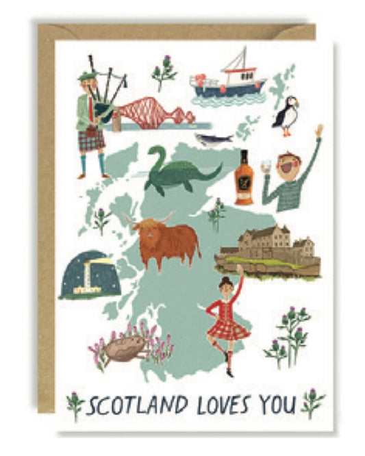 Scotland Loves You Card-Joy Nevada-My Beautiful Caravan