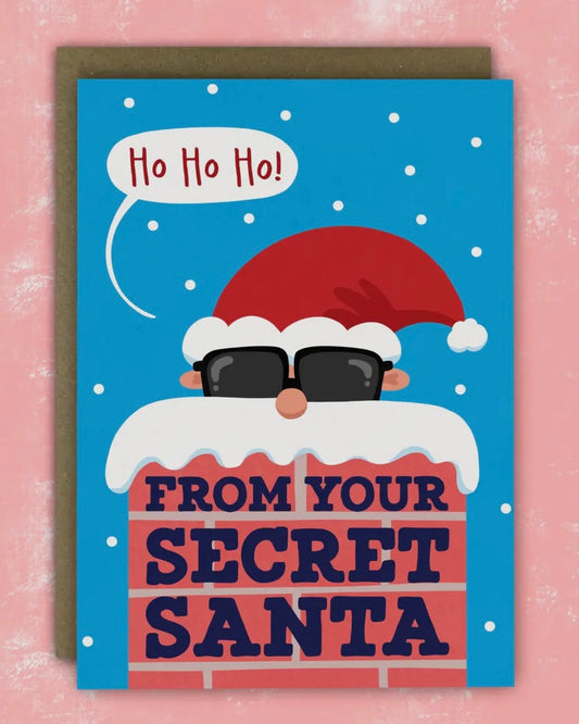 Secret Santa Christmas Card-Running With Scissors-My Beautiful Caravan