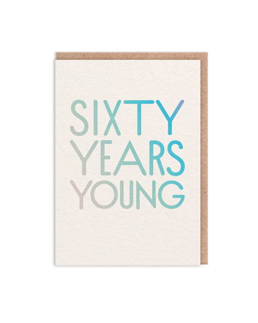 Sixty Years Young Birthday Card-Ohh Deer-My Beautiful Caravan