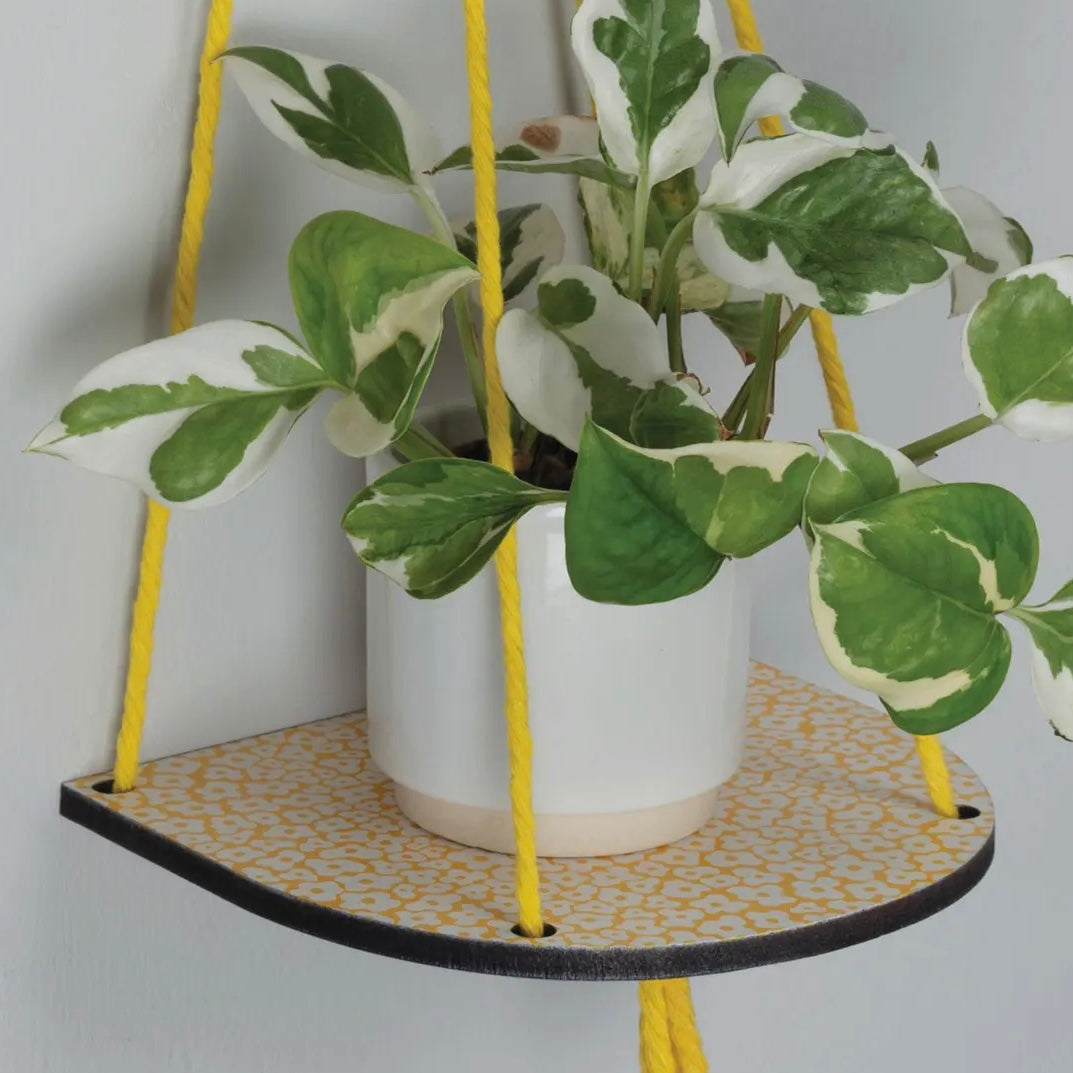 Small Forget-Me-Not Hanging Plant Shelf-Studio Wald-My Beautiful Caravan