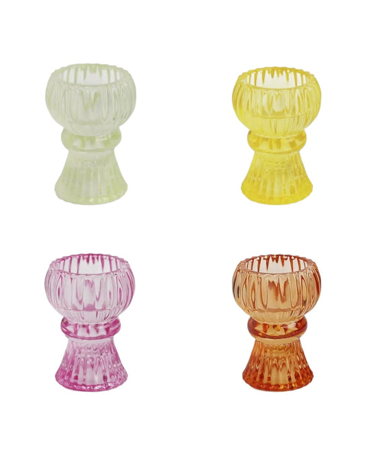 Small Glass Candle Holder-Talking Tables-My Beautiful Caravan