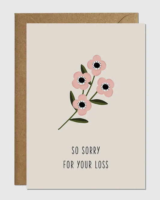 So Sorry For Your Loss Card-Ricicle Cards-My Beautiful Caravan