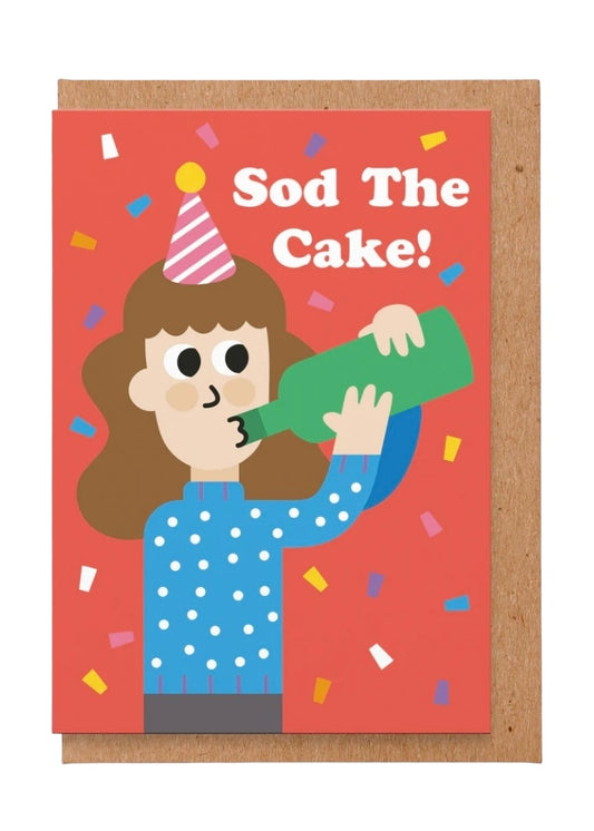 Sod The Cake Birthday Card-Studio Boketto-My Beautiful Caravan