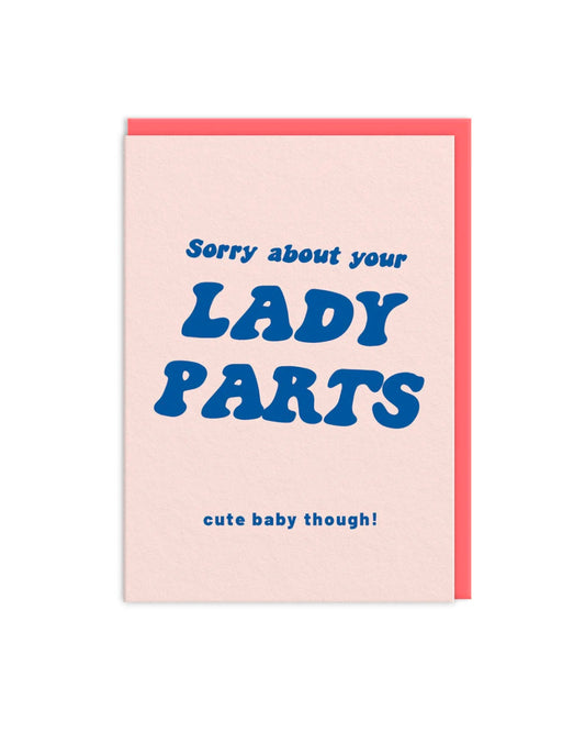 Sorry About Your Lady Parts New Baby Card-Ohh Deer-My Beautiful Caravan