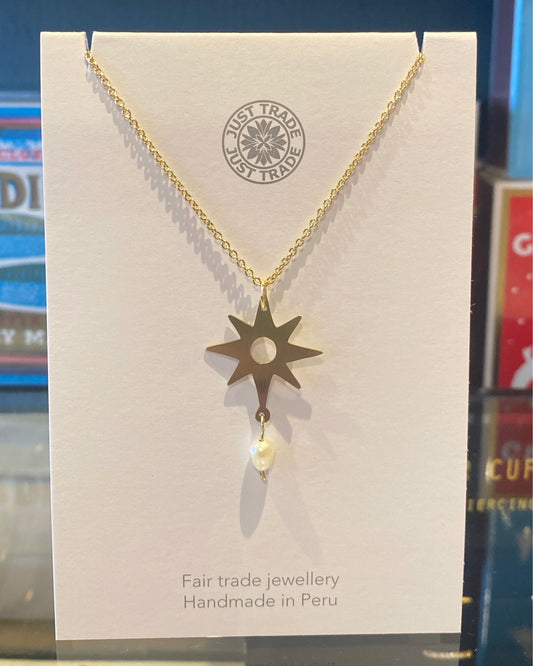 Starburst Pearl Pendant-Just Trade-My Beautiful Caravan