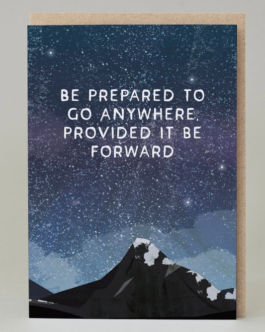 Starry Sky / Go Forward Card-Eat Haggis-My Beautiful Caravan