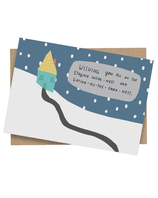 Staying Inside-ness Christmas Card-Nicola Rowlands-My Beautiful Caravan