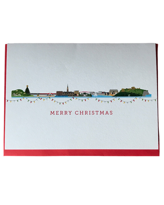 Stonehaven Christmas White Skyline Card-My World-My Beautiful Caravan