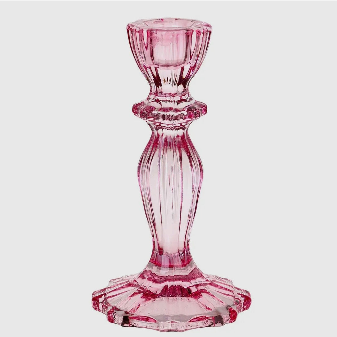 Tall Glass Candlestick-Talking Tables-My Beautiful Caravan