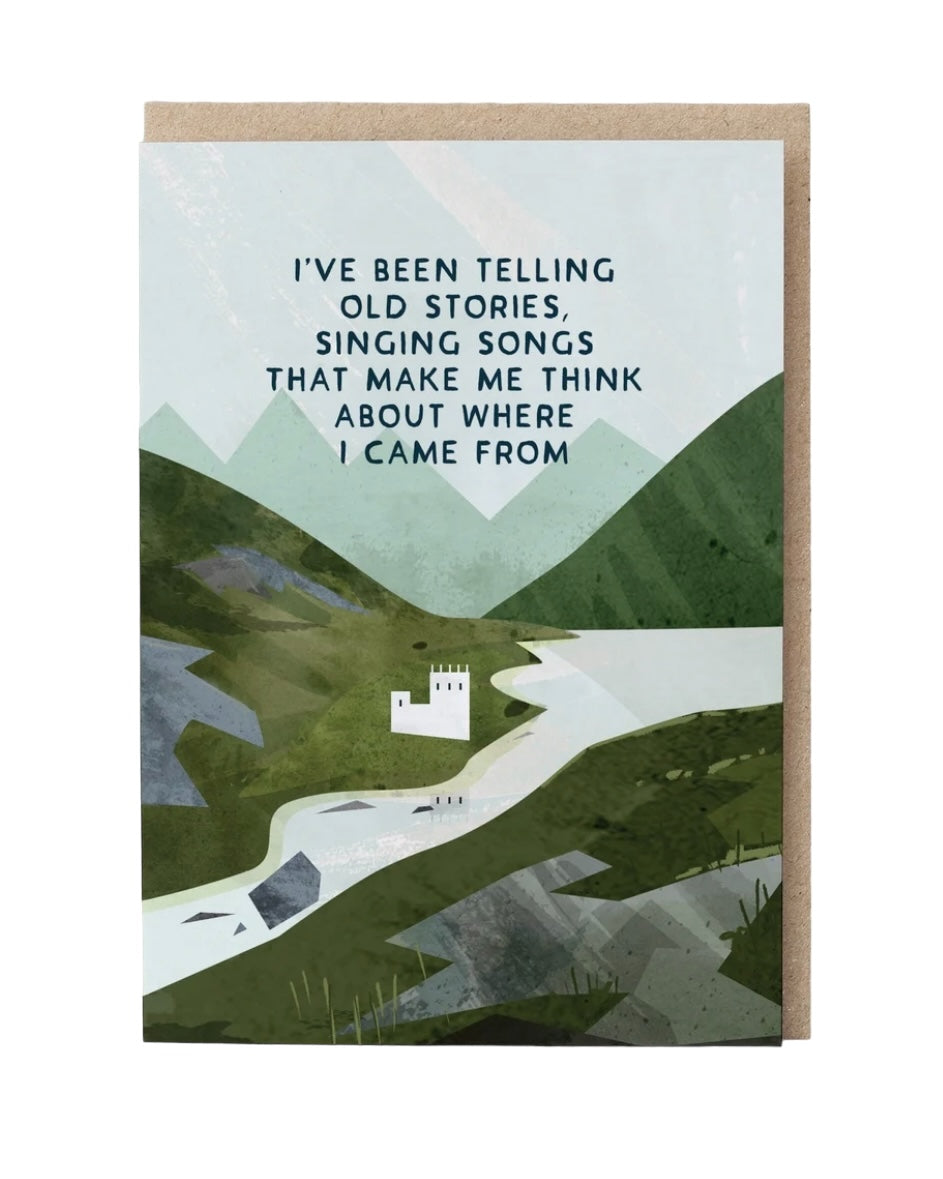 Telling Old Stories Card-Eat Haggis-My Beautiful Caravan