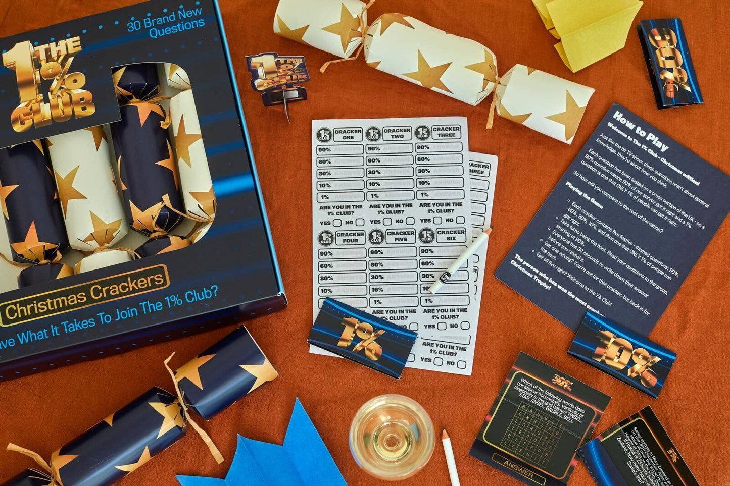 The 1% Club Christmas Crackers-Puzzle Post-My Beautiful Caravan