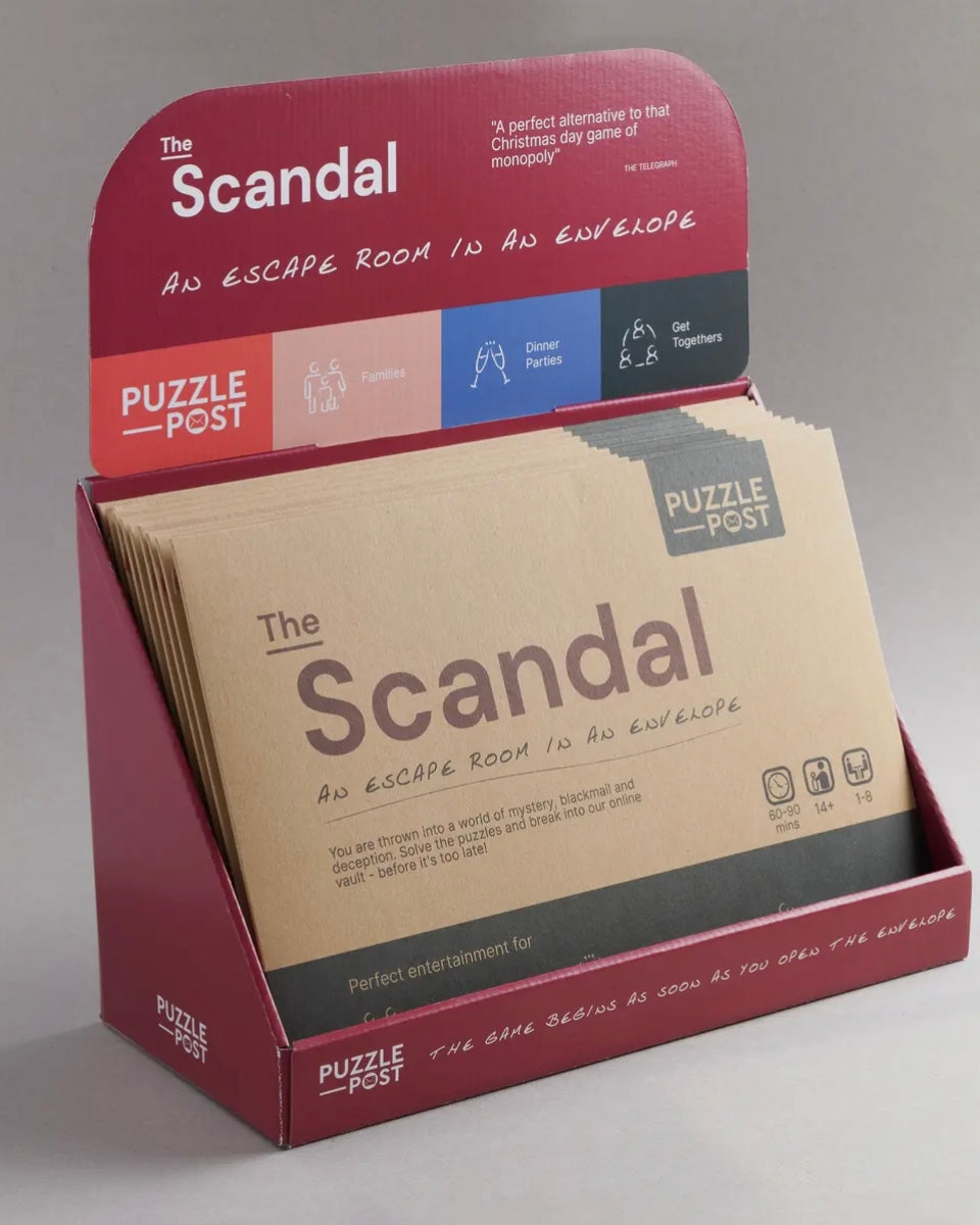 ‘The Scandal’ Escape Room In An Envelope-Puzzle Post-My Beautiful Caravan
