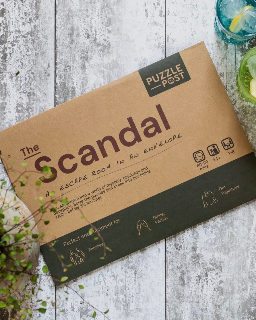 ‘The Scandal’ Escape Room In An Envelope-Puzzle Post-My Beautiful Caravan
