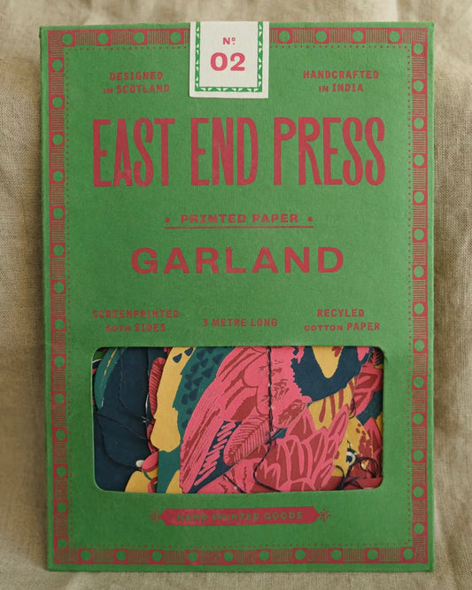 Tropical Birds Paper Garland-East End Press-My Beautiful Caravan