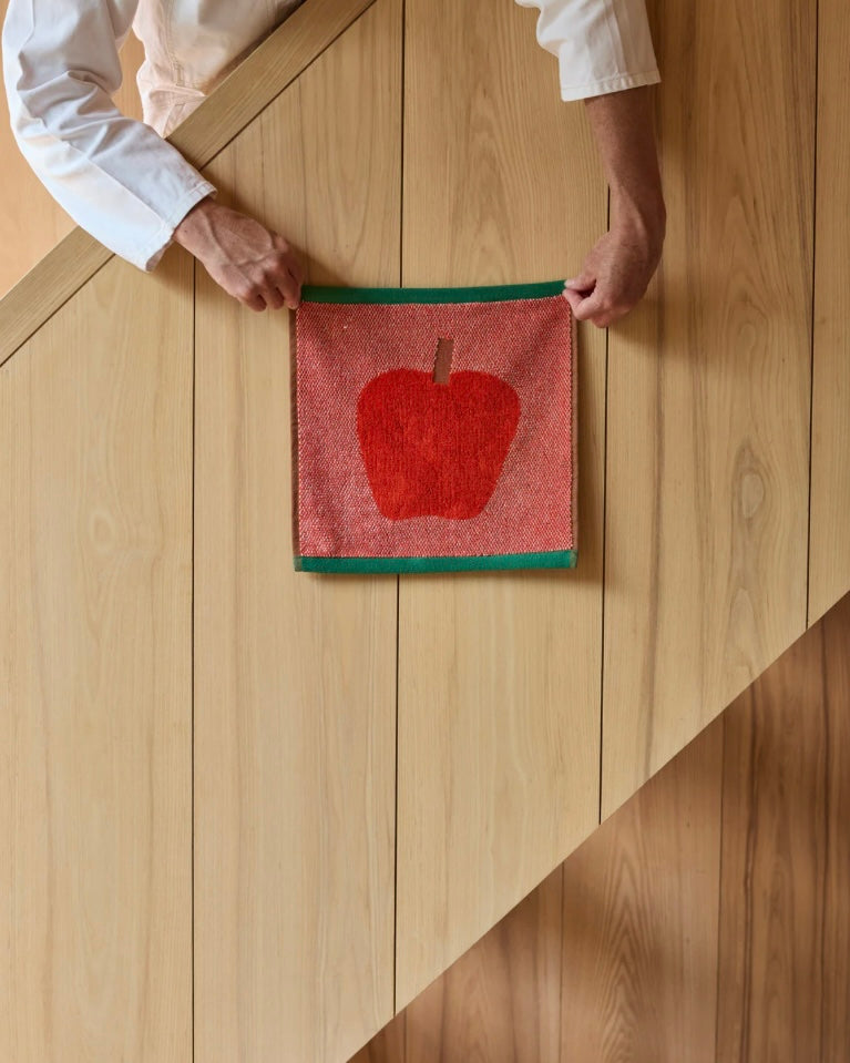 Tutti Frutti Apple Face Cloth-Donna Wilson-My Beautiful Caravan