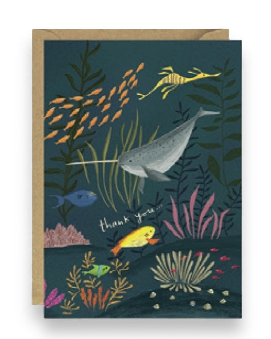 Underwater Thank You Card-Joy Nevada-My Beautiful Caravan