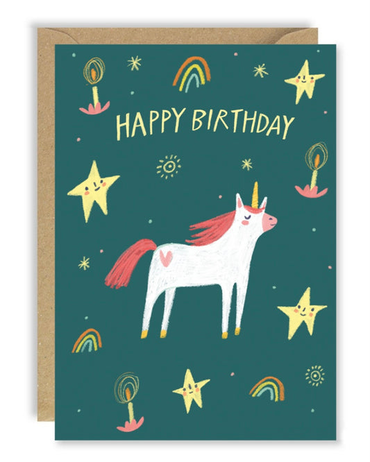Unicorn Birthday Card-Joy Nevada-My Beautiful Caravan