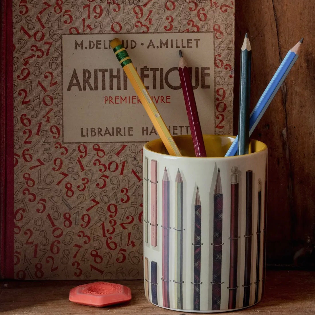 Vintage Pencils Everything Pot-Roomytown-My Beautiful Caravan