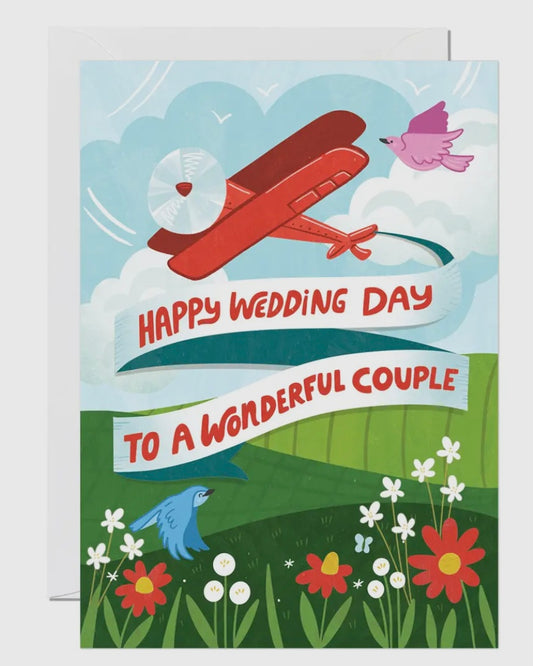 Wedding Plane Card-Ricicle Cards-My Beautiful Caravan